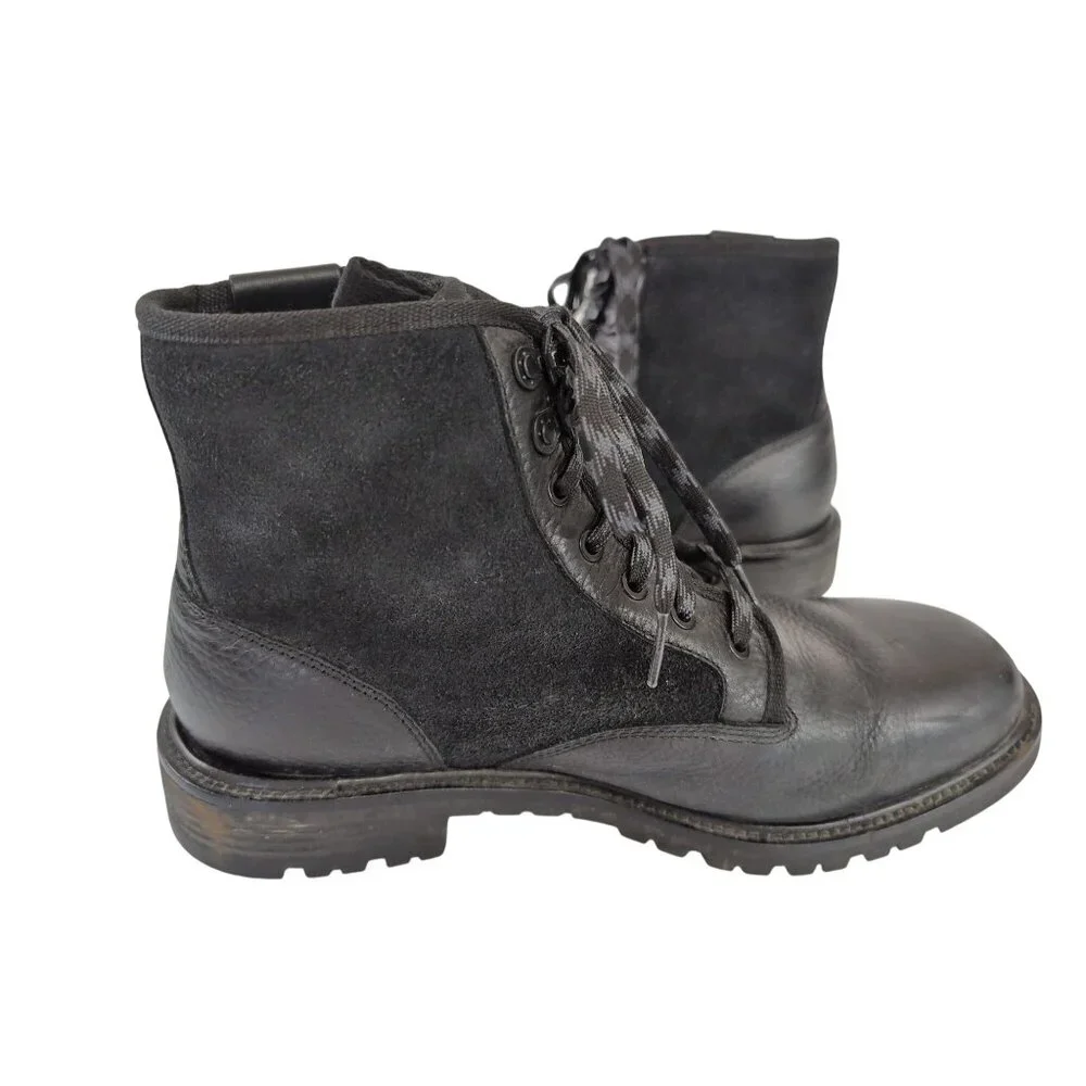 Cole Haan Grand OS Ankle Boot Mens 9 Black Leather Grunge Punk Rocker Edgy Urban